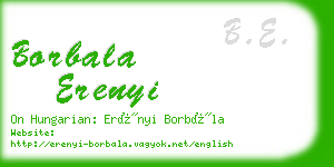 borbala erenyi business card